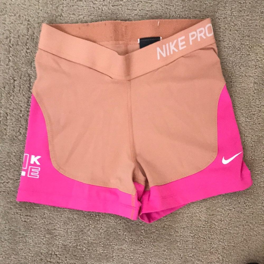 Brand new tan/pink Nike pros!